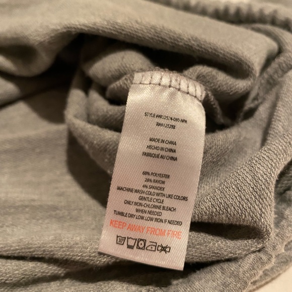 💛 🎉HP🎉 Rae Dunn Love Gray Tie Lightweight Hoodie S - Picture 6 of 6